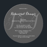 Monogramrepetitie met Chalkboard Invitaties Kaart<br><div class="desc">Uitnodigingen van hoge kwaliteit.</div>