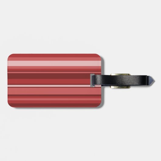 Monogramrode strepen bagagelabel (Achterkant horizontaal)