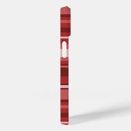 Monogramrode strepen Case-Mate iPhone case (Achterkant / Rechts)