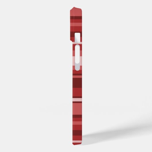 Monogramrode strepen Case-Mate iPhone case (Achterkant / Links)
