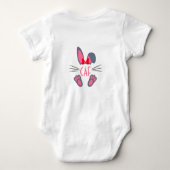 Monogramroze Mijn eerste Pasen Romper (Achterkant)