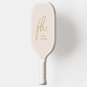 Monogramschrift Modern Girly Pickleball Paddle (Links)