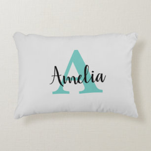 Monogramscript met persoonlijke naam accent kussen