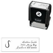 Monogramscript Zelfinktende Stempel (In situ)