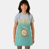 Monogramsterren op blauw Schort (Insitu)