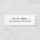 Monogramsteun / Vintage textuur Mini Visitekaartje (Achterkant)