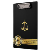 Monogramstijl bedrijf | Wet | Advocaten | DIY-teks Klembord (Links)