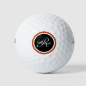 Monogramstijl mannen golfballen (Voorkant)