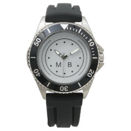 Monogramstijl mannen horloge
