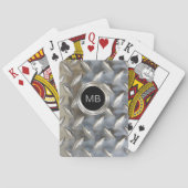 Monogramstijl mannen pokerkaarten (Achterkant)