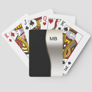 Monogramstijl mannen speelkaarten
