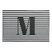 Monogramstrepen van initialen aanpassen, personali kussensloop (Achterkant-Links)