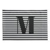 Monogramstrepen van initialen aanpassen, personali kussensloop (Achterkant-Rechts)