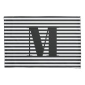 Monogramstrepen van initialen aanpassen, personali kussensloop (Voorkant-Links)