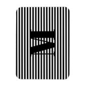 Monogramstrepen van initialen aanpassen, personali magneet (Verticaal)