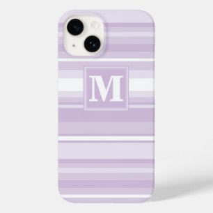 Monogramthistle paarse strepen Case-Mate iPhone 14 hoesje