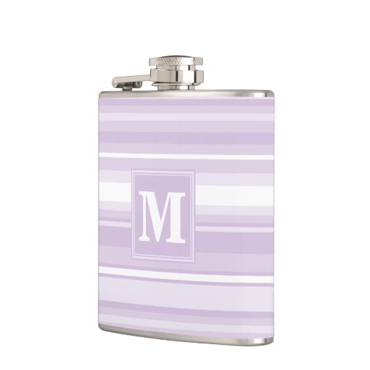 Monogramthistle paarse strepen heupfles (Links)