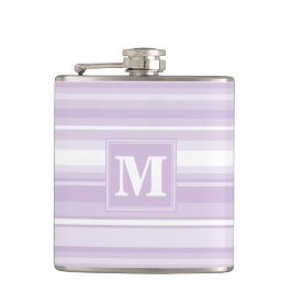 Monogramthistle paarse strepen heupfles