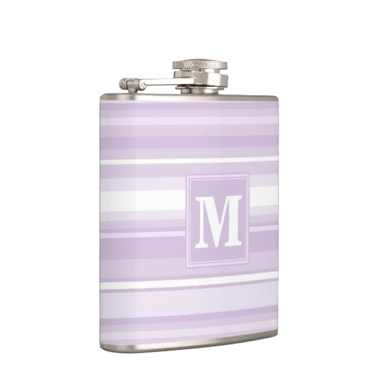 Monogramthistle paarse strepen heupfles (Rechts)