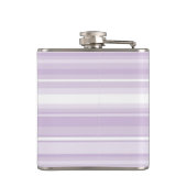 Monogramthistle paarse strepen heupfles (Achterkant)