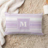Monogramthistle paarse strepen kussen (Deken)