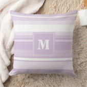 Monogramthistle paarse strepen kussen (Deken)