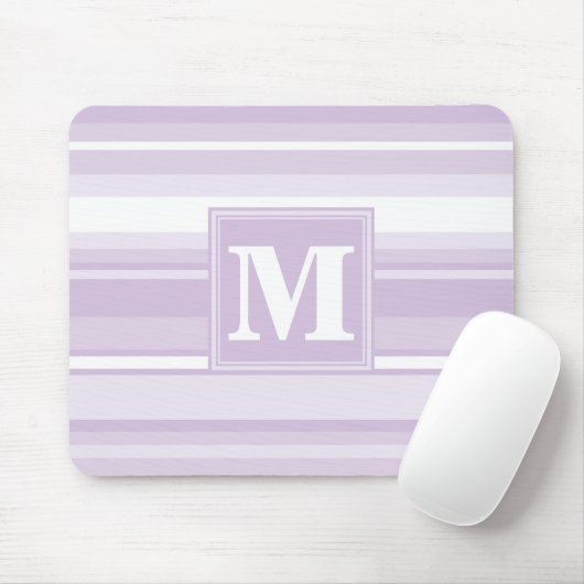 Monogramthistle paarse strepen muismat (Met muis)