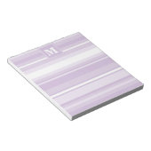 Monogramthistle paarse strepen notitieblok (Schuin)