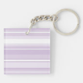 Monogramthistle paarse strepen sleutelhanger (Achterkant)