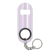 Monogramthistle paarse strepen sleutelhanger flessenopener (Achterkant)