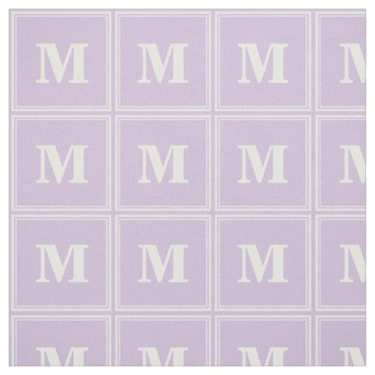 Monogramthistle paarse strepen stof (Swatch)