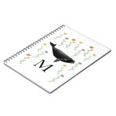 Monogramwalvis in de lentestuin notitieboek (Linkerzijde)