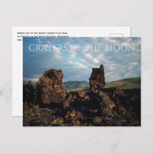 Monolieten, North Crater Flow Trail Briefkaart (Voorkant / Achterkant)