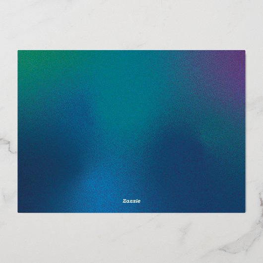 Monoline Kerstbomen Flat Folie Vakantie Kaart (Achterkant)