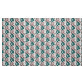 Monoline monstera-bladeren met kleurspots stof (Fat Quarter)