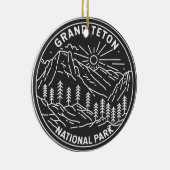  monoline van het nationaal park Grand Teton Keramisch Ornament (Rechts)