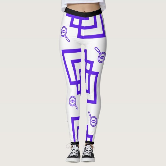 Monoline Zoeken Icon Leggings – Modern Minimalisti (Voorkant)