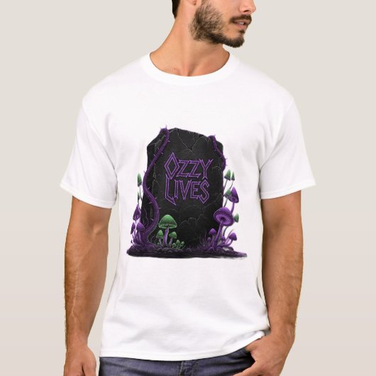 Monolithische Plaat: Ozzy Leeft T-shirt (Voorkant)