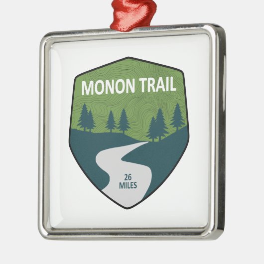 Monon Trail Metalen Ornament (Links)