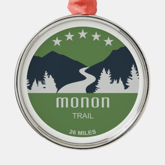 Monon Trail Metalen Ornament (Voorkant)