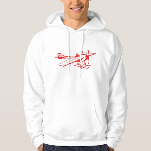  Monoplane - rood Hoodie (Voorkant)
