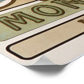  monopole, Reims Champagne Adverteren kunst Poster (Hoek)