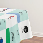 monopolie kartonnen spelletjesavond tafelkleed (Voorbeeld)