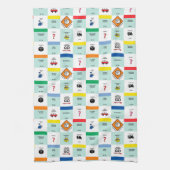 monopolie kartonnen spelletjesavond theedoek (Verticaal)