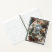 Monoprinted Egret Dream and Believe Spiral Journal Notitieboek (Binnen)