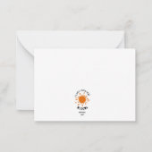 Monorail train car coaster autism puzzle  notitiekaartje (Achterkant)