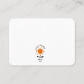 Monorail train car coaster autism puzzle  visitekaartje (Achterkant)