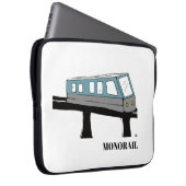 Monorail trein laptop hoesje computer sleeve (Voorkant Rechts)