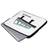 Monorail trein laptop hoesje computer sleeve (Voorkant onderkant)