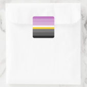 Monosexual Pride Flag Vierkante Sticker (Tas)